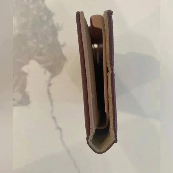 Michael Kors Phone Case/Wallet. Magnet snap close. 6” tall x 3.5” wide. Oxblood. - Picture 9 of 9